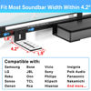 Picture of Sound Bar Mounts Under TV for Samsung, Vizio, LG, Bose and More Soundbar Mounting Bracket Under TV or Above TV - Adjustable Height & Depth Sound Bar TV Bracket Hold Up to 35 Lbs