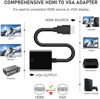 Picture of HDMI to VGA Adapter 5 Pack, Gold-Plated HDMI to VGA Converter (Male to Female), Compatible for Computer, Laptop, PC, Monitor, Projector, HDTV, Chromebook, Raspberry Pi, Roku, Xbox and More