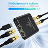 Picture of Ethernet Splitter 1 to 3, High Speed Gigabit 1000Mbps, LAN Splitter with USB Power Cable, RJ45 Ethernet Switch Network Splitter for Cat5/5e/6/7/8 Cable [3 Devices Simultaneously Networking]