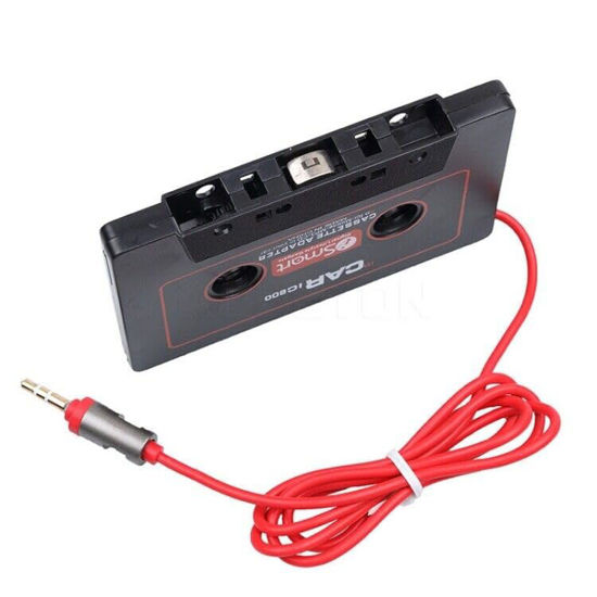 Picture of LinaLife Aux Car MP3 Audio Cassette Adapter 3.5 MM Jack Headphones Connector Car Universal Audio Cable Tape Adapter for Car, Phone, MP3 ect.