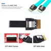 Picture of Cablecc PCI-E Slimline SAS 4.0 SFF-8654 4i 38pin Host to SFF-8654 Slim SAS Target Cable 40cm