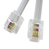 Picture of XANHAM Phone Cable 15 Feet Telephone Line Cord with RJ11 6P4C Connectors for Landline Phone, Fax Machine and Modem, for Both in-Wall and Out-Wall Using, White, AV04216