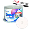 Picture of Smartbuy 50-disc 8.5GB/240min 8X DVD+R DL White Inkjet Hub Printable Blank Media Disc + Black Permanent Marker