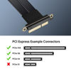 Picture of SinLoon PCIe 3.0 X4 Extension Cable 90 Degree PCI-E 4X Male to Female Riser Cable 20CM (90 Degree)