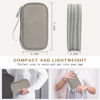 Picture of FYY Electronic Organizer, Travel Cable Organizer Bag Pouch Electronic Accessories Carry Case Portable Waterproof Double Layers All-in-One Storage Bag for Cable, Cord, Charger, Phone, Earphone Khaki