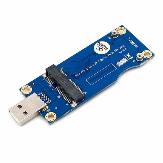 Picture of HLT Mini PCI-E to USB Adapter with SIM Card Slot for Module Transfer to USB Interface