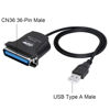 Picture of RUITEXUN USB to Parallel Port Printer Cable, USB Male to 36-Pin IEEE1284 CN36 Centronics Cable Adapter for PC, Computer, Laptop to Printer