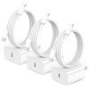 Picture of iPhone 15 Charger, 3 Pack 20W USB-C Wall Charger with 6ft USB C to USB C Cable for iPhone 15/15 Plus/15 Pro/15 Pro Max/iPad Mini 6,iPad Air4,iPad Pro 12.9