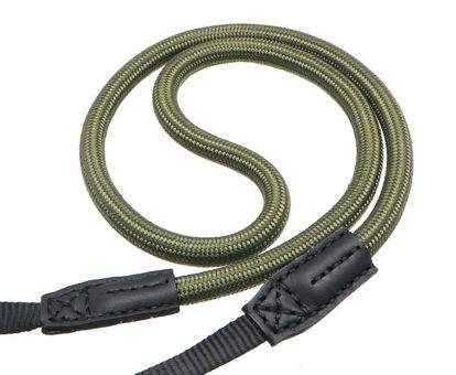 Picture of HITHUT Quick Release Camera Neck Strap Shoulder Strap Belt for Mirrorless Digital Cameras Climbing Rope with Quick Release QD Loops Connector with O-Ring Adjustable Length 30-53inch Green