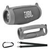 Picture of Silicone Case for JBL Charge 5 Waterproof Portable Bluetooth Speaker, Gel Soft Skin Cover Travel Carrying Pouch with Strap (Grey)