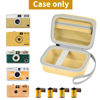 Picture of Grapsa Digital Camera Case Compatible with KODAK EKTAR H35 H35N Half Frame Film Camera, Storage Holder Organizer for Kodak Ultra F9 M35 M38 Paper Shoot Camera, 35mm Film Rolls (Box Only) - Yellow