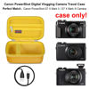 Picture of Elonbo Carrying Case for Canon PowerShot G7 X / G7 X Mark II / G7 X Mark III / G9 X mark III Digital 4K Vlogging Camera, 4K Video Streaming Camera Hard Travel Storage Bag. Yellow