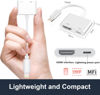 Picture of Lightning to HDMI Adapter for iPhone to TV [Apple MFi Certified] iPhone to 1080P Digital AV Adapter Sync Screen Connector with Charging Port for iPhone14/13/12/11/XS/XR/8/iPad to TV/Monitor/Projector