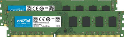 Picture of Crucial RAM 16GB Kit (2x8GB) DDR3 1600 MHz CL11 Desktop Memory CT2K102464BD160B