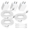 Picture of 3 Pack Power Adapter Charger Plug for Ring Stick Up Cam Plug in 2nd/3rd Gen,Ring Pan Tilt Stick Up Cam Plug-in 3rd Gen,Ring Spotlight Cam Pro/Plus Plug-in Camera13FT Charging Cable Cord Replacement