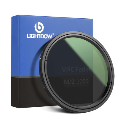 Picture of Lightdow 58mm MRC Variable ND Filter ND2-ND1000 (1-10 Stops) for Camera Lens, Adjustable Neutral Density Filter with 18 Multi Layer Coating/HD Schott Optical Glass/Ultra Slim Frame for Long Exposure