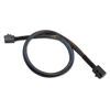 Picture of Sonilco High Performance HD Mini SAS SFF-8643 to SFF-8643 Cable Digital Black Cord (2 Cables, 0.5 M / 1.6 Feet)