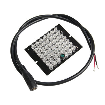 Picture of Acxico 1 pcs DC 12V 1A Invisible CCTV 48-LED Night Vision 940nm IR Infrared Illuminator Light + Wire 60cm