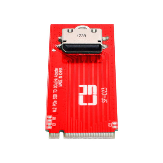 Picture of CY Adapter PCI-E 4.0 M.2 M-key to Oculink SFF-8612 SFF-8611 Host Adapter for PCIe Nvme SSD 2260