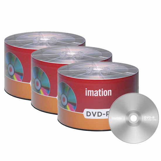 Picture of 150 Pack Imation DVD-R 16X 4.7GB/120Min Branded Logo Blank Media Recordable Movie Data Disc