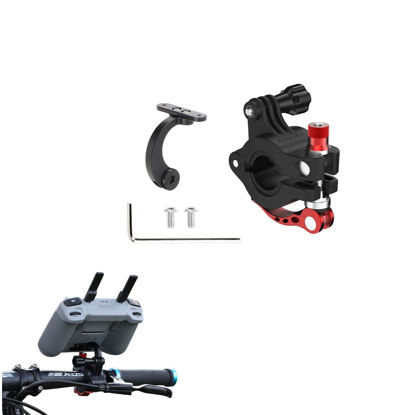 Picture of Taoke Mavic Air 3 / Mavic Mini 4 Pro Bike Handlebar Holder, Sport Camera Holder Bicycle Riding Stand Compatible with D-JI RC 2 Remote Control