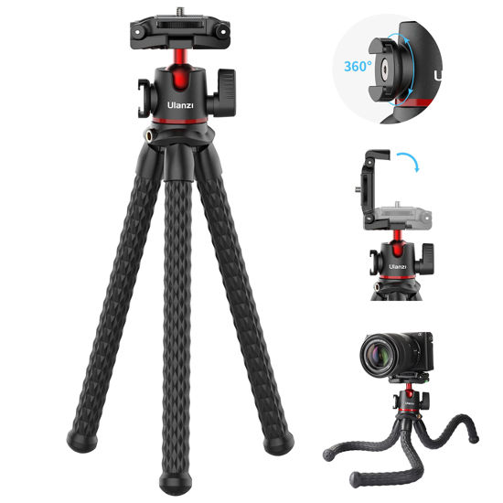 Picture of ULANZI MT-33 Camera Tripod,Flexible Mini Tripod with 1/4" Screw for Magic Arm,Octopus Tripod Compatible with Iphone 12 Samsung Canon Nikon Sony Cameras