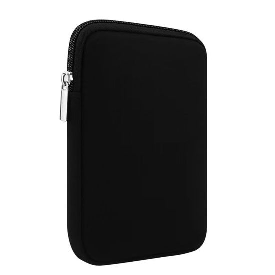 Picture of 6 Inch Neoprene Sleeve Case Pouch Bag E-Reader Protect Cover for Kindle 2022, Kindle 2019, Kindle Kids, Kindle Paperwhite E-Reader (Previous Generation - 2015 Release), for Kobo Nia, Clara 2E (Black)