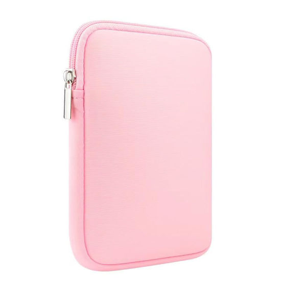 Picture of 6 Inch Neoprene Sleeve Case Pouch Bag E-Reader Protect Cover for Kindle 2022, Kindle 2019, Kindle Kids, Kindle Paperwhite E-Reader (Previous Generation - 2015 Release), for Kobo Nia, Clara 2E (Pink)