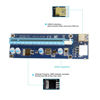 Picture of JSER PCI-E 1x to 16x Mining Machine Enhanced Extender Riser Adapter with USB 3.0 & 6Pin Power Cable