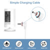 Picture of 23FT Power Cord and Adapter Compatible with Ring Spotlight Cam Plus/Pro and Stick Up Cam Battery, Charging Cable for Ring, Weatherproof Power Plug and Micro USB Charging Cable