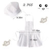 Picture of 2 PCS Baby Photography Props, Baby Chef Outfit for 6-24 Months, Chef Hat and Apron Photo Props Costume for Newborn Photoshoots Posing Photo Accessories (Girl)