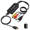 Picture of AMANKA RCA to HDMI, 1080P RCA Composite CVBS AV to HDMI Video Audio Converter Adapter with USB Charge Cable Compatible with PC Laptop Xbox PS4 PS3 TV STB VHS VCR Camera DVD