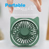 Picture of YUNLOVXEE Cute Desk Fans Small Quiet - USB Mini Fans for Home Rooms Bedroom Desktop Nightstand Table Office Dorm Travel, Personal Fan Cat Animal Little Portable USB Plug-in Powered, Pink Blue