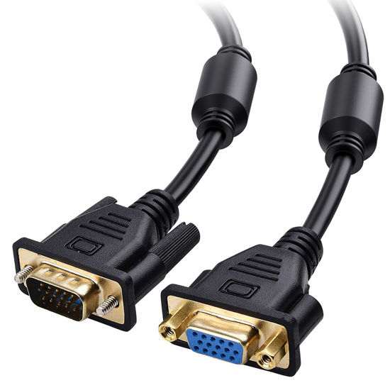 Picture of Cable Matters VGA Extension Cable (VGA Cable Male to Female) - 6 Feet, Not Regular VGA Cable