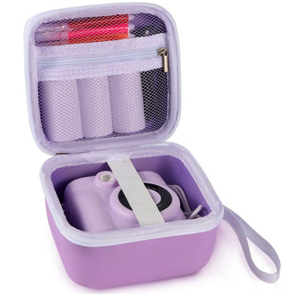 Picture of Lumus&Solem Purple Kids Camera Case for Instant Cameras - Storage Bag Compatible with Digital Video Cameras for Girls and Toddlers（Case Only）