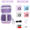 Picture of Lumus&Solem Purple Kids Camera Case for Instant Cameras - Storage Bag Compatible with Digital Video Cameras for Girls and Toddlers（Case Only）