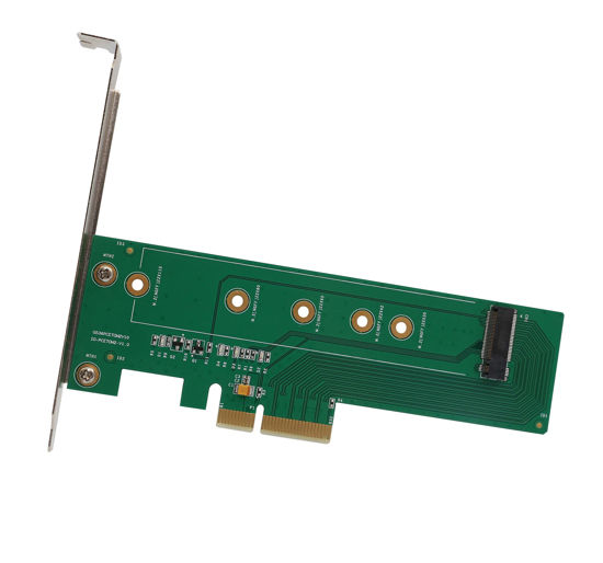 Picture of I/O Crest M.2 NGFF PCIe SSD to PCI Express 3.0 x4 Host Adapter Card - Support M.2 M-Key PCIe (NVMe or AHCI) Type 22110, 2280, 2260, 2242