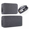 Picture of Universal Electronics Accessories Carrying Case Bag, 2PCS Big + Small Portable Storage Pouch Bag Cosmetic Bag Cable Organizer Compatible Hard Drive, Mouse, Power Bank, Adapter, Cellphone, Space Gray