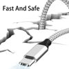 Picture of USB C to USB C Cable Nylon Braided 60W 3/3/6/6/10 FT USB Type C Fast Charging Cable for iPhone 15/15 Plus/15 Pro Max, MacBook Pro, iPad Pro Air, Samsung S24/S24 Ultra/S23