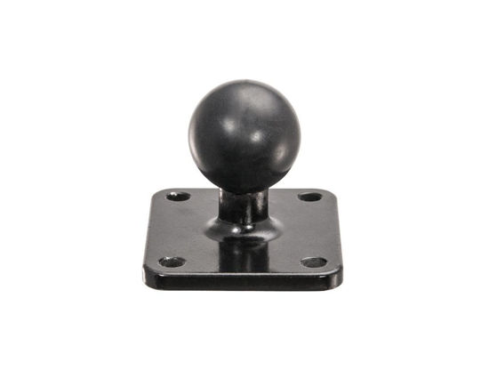 Picture of ARKON Mounts Metal 4-Hole AMPS to 25mm (1") Rubber Ball Adapter | Permanent Mount to Flat Surfaces | Metal Construction for Durability | Designed for 25mm Ball Holder Mounts and Arms | APAMPS38MM