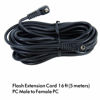 Picture of Sunset Foto 16ft Flash Strobe Extension Cord 4mm Heavy Duty PC Male to PC Female Camera DSLR