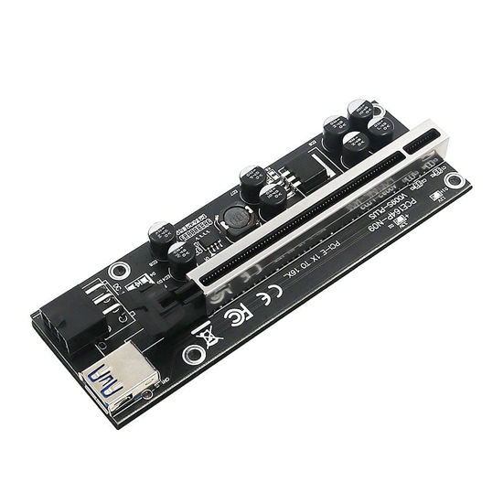 Picture of New Version 009S Plus PCIE Riser 1x to 16x Graphic Extension for Bitcoin GPU Mining Powered Riser Adapter Card