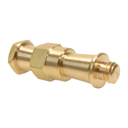 Picture of Foto&Tech Brass Spigot 3/8"-16 Male Thread Screw Adapter Hexagonal Stud for Manfrotto Super Clamps/Light Head