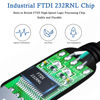 Picture of Jhoinrch USB to RJ11/12 6P4C RS232 Serial Cable Adapter with FTDI FT232RNL Chip for APC PDU UPS 940-0144 BMS Battery