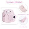 Picture of Rieibi Camera Case Compatible with Fuji Instax Mini 12 - Polaroid Instax 12 Carry Case for Fujifilm Instax Mini 12 Instant Camera - Fuji mini 12 Bag Cover with Strap - Pink