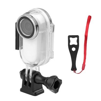 Picture of 30M Transparent Housing Case for Insta360 Go 2, Underwater Diving Protective Shell 30M with Bracket Accessories