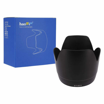 Picture of Haoge Bayonet Lens Hood Compatible with Canon EF 70-200mm f/2.8L USM Lens (Not with IS) replaces Canon ET-83 II