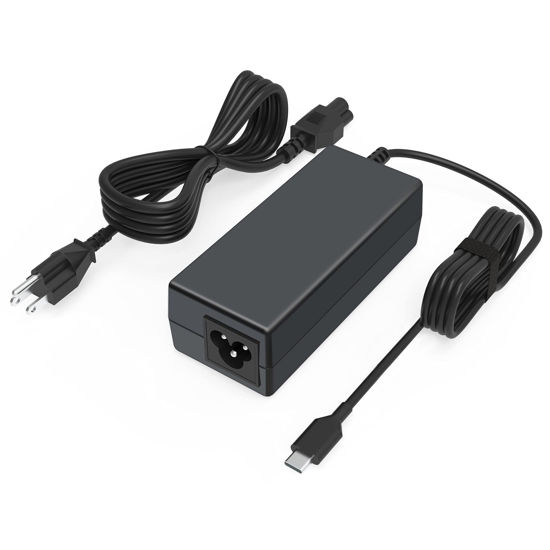 Picture of 65W 45W USB C Charger for Dell Chromebook 3100 3300 3380 3400 3500 5190 5300 5400 7200 7300 Latitude 5420 5520 5320 7410 7310 2-in-1 P28T P29T P30T Laptop Power Cord Type C Replacement Charger Adapter