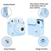 Picture of Rieibi Camera Case Compatible with Fuji Instax Mini 12 - Polaroid Instax 12 Carry Case for Fujifilm Instax Mini 12 Instant Camera - Fuji mini 12 Bag Cover with Strap - Pastel Blue