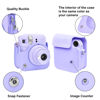 Picture of Rieibi Camera Case Compatible with Fuji Instax Mini 12 - Polaroid Instax 12 Carry Case for Fujifilm Instax Mini 12 Instant Camera - Fuji mini 12 Bag Cover with Strap - Lilac Purple